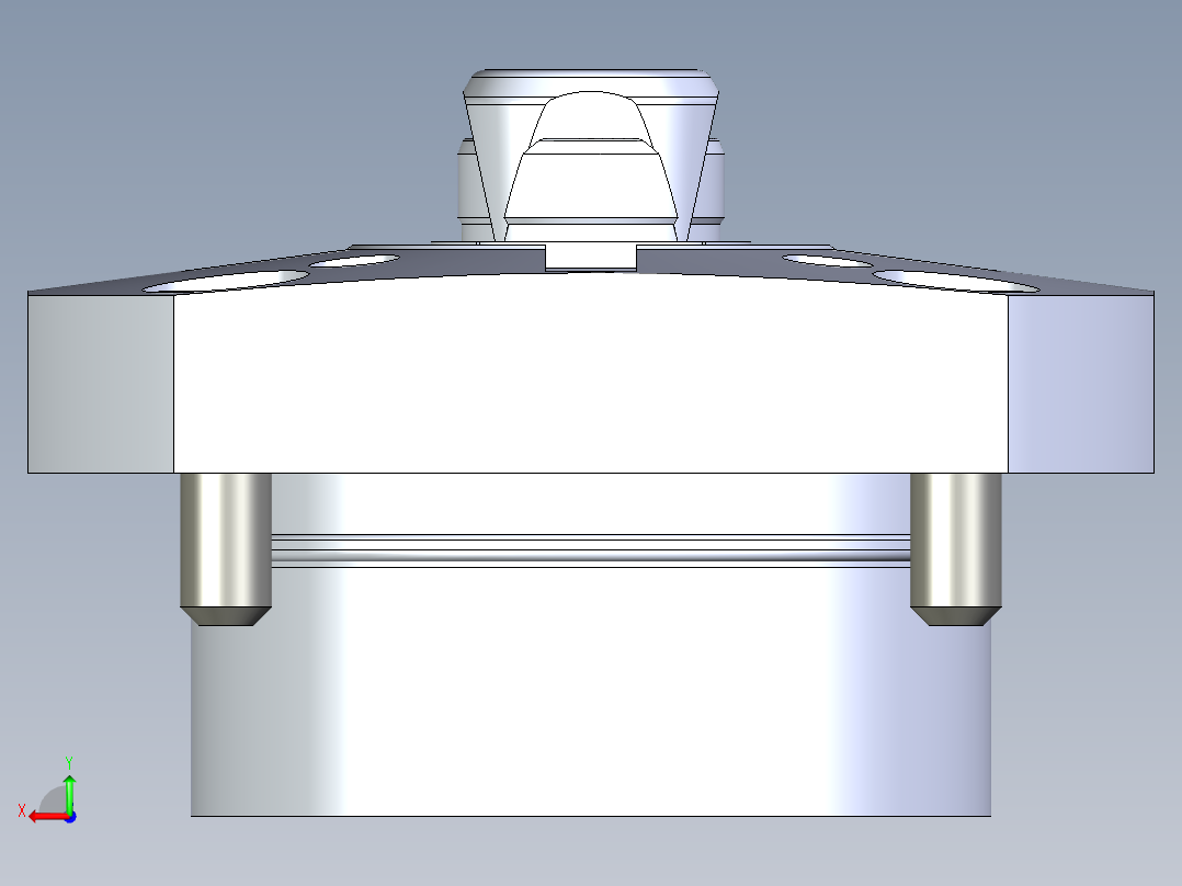 KOSMEKSFH3180-G多系列多零件图纸模型后视图