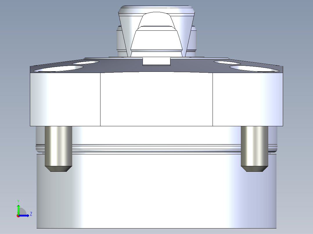 KOSMEKSFH3180-G多系列多零件图纸模型左视图