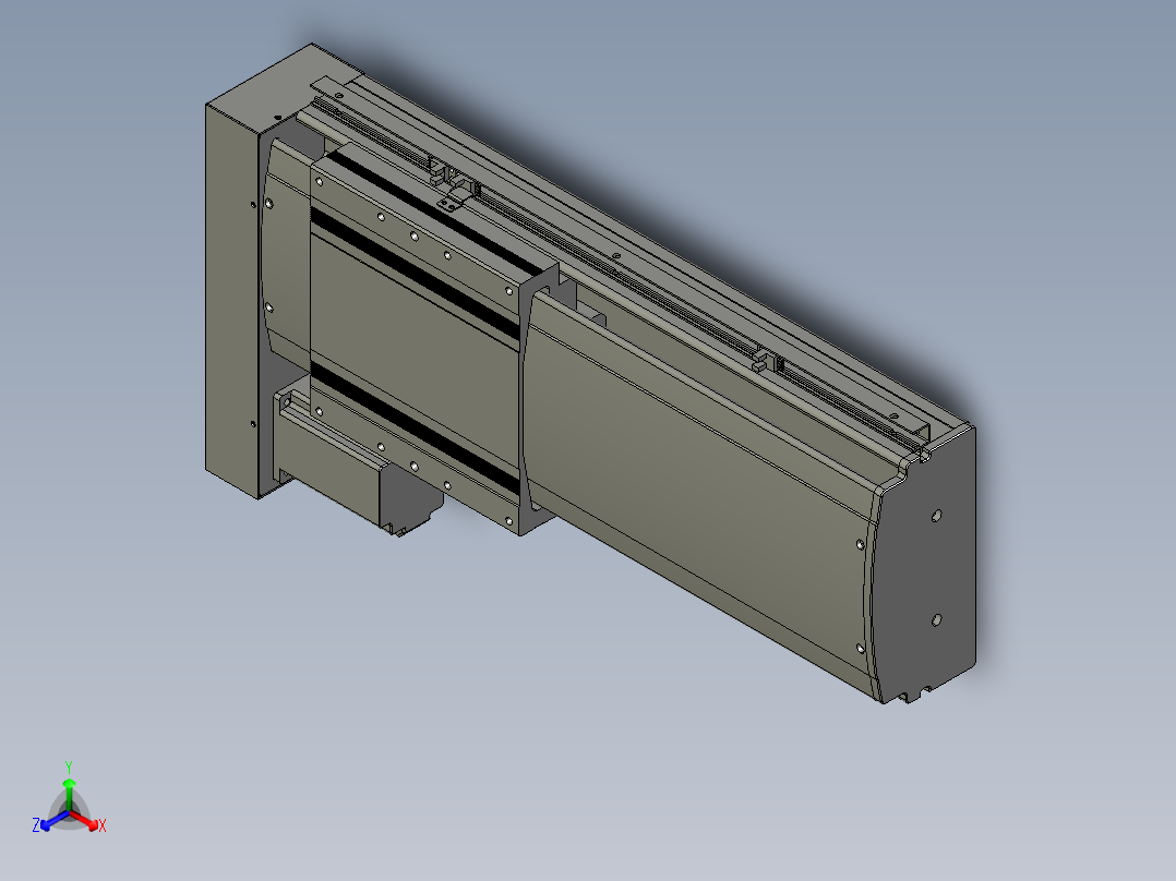 VF丝杆传动-一般环境VF22-S300-BL正等轴测图