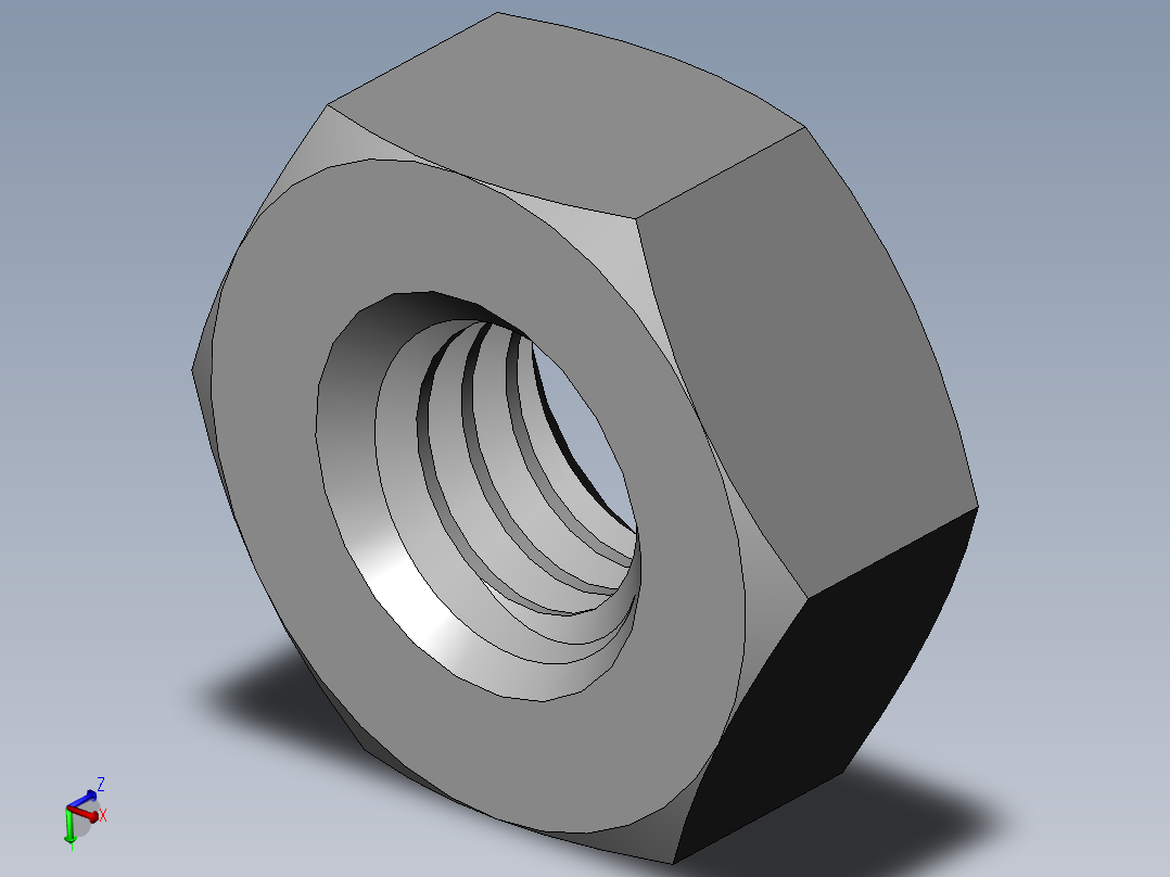 DIN 934 螺母-M3 Nut.SLDPRT