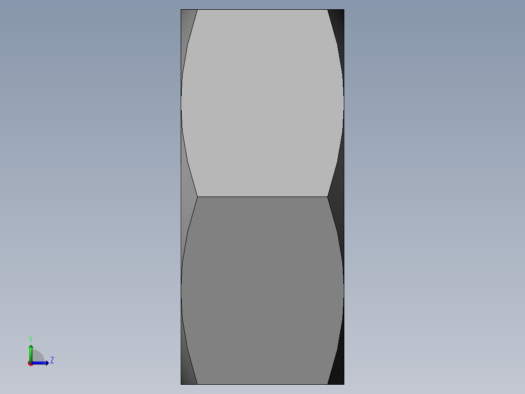 DIN 934 螺母-M3 Nut.SLDPRT左视图