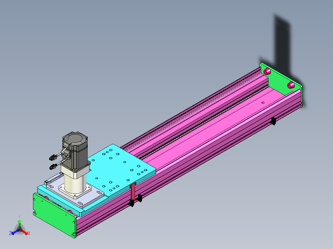 东锦齿条传动DH210G-L167-S700-BU-减速机+P750W.STEP