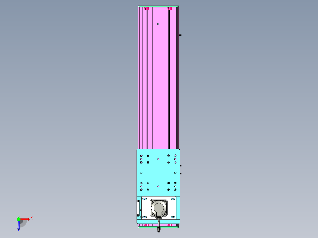 东锦齿条传动DH210G-L167-S700-BU-减速机+P750W.STEP俯视图