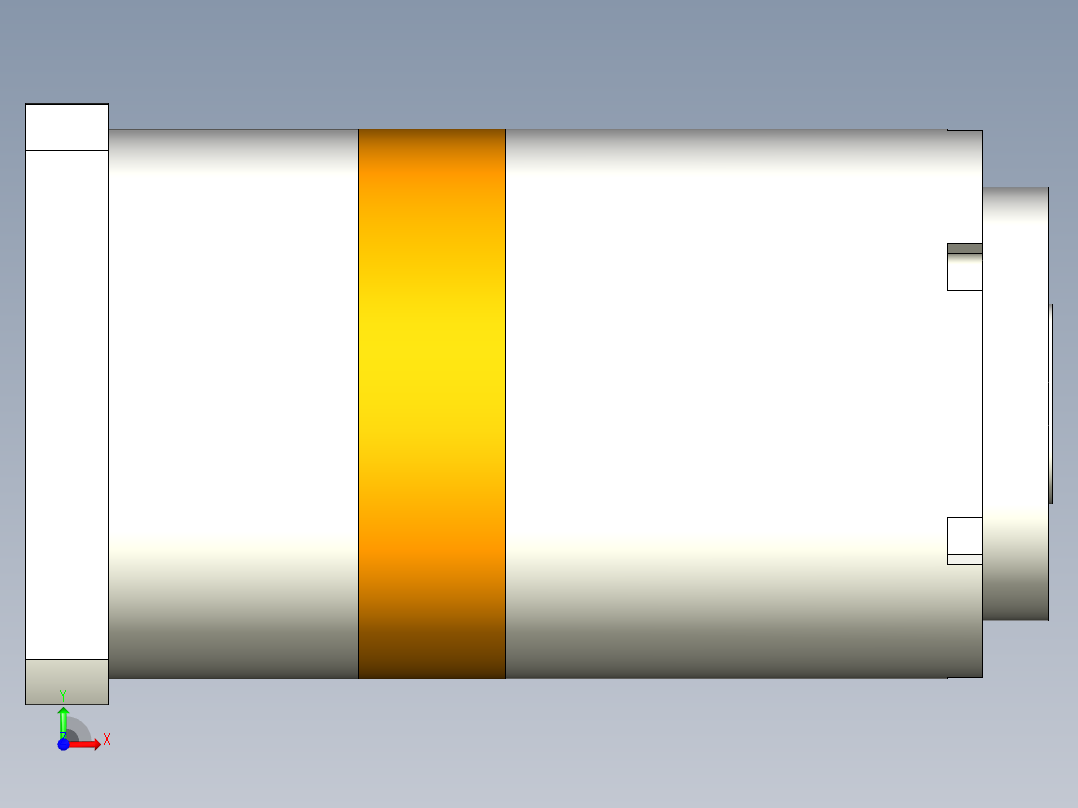 直齿孔PLE160-L3 35-114.3-200-M12.stp前视图