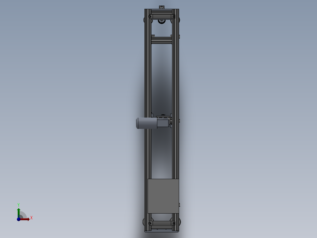 钢构复合板打胶机前视图