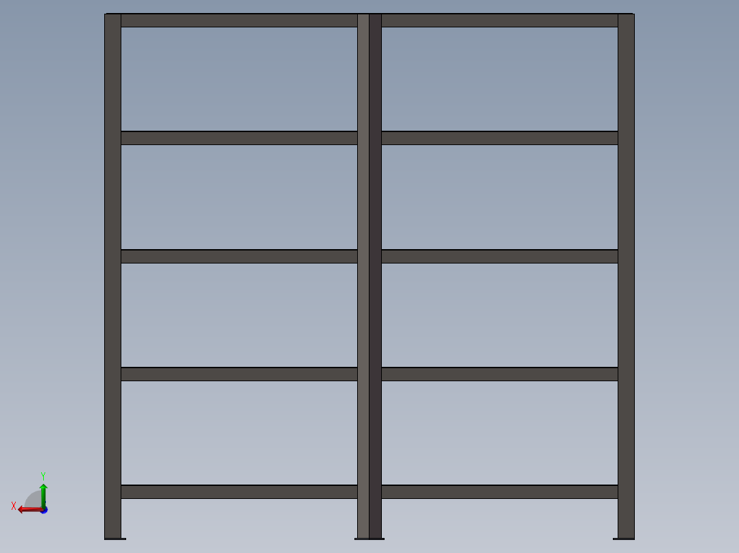 模具架子后视图