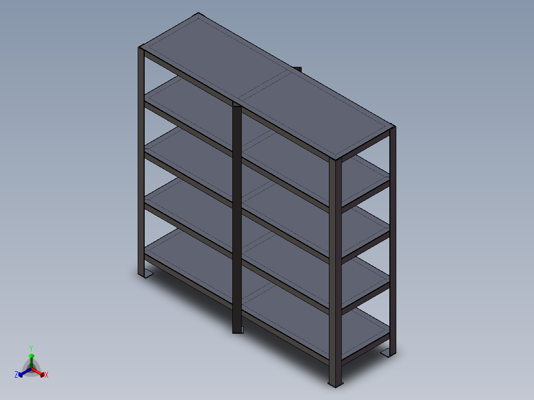 模具架子正等轴测图