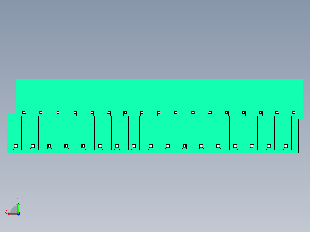 DEGSON 2EDG 系列 5.0mm 可插拔接线端子组-2EDGRT-5.0-34P-14-00AH后视图