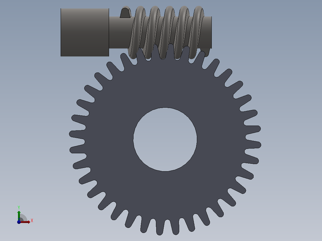 齿轮啮合 (140)前视图