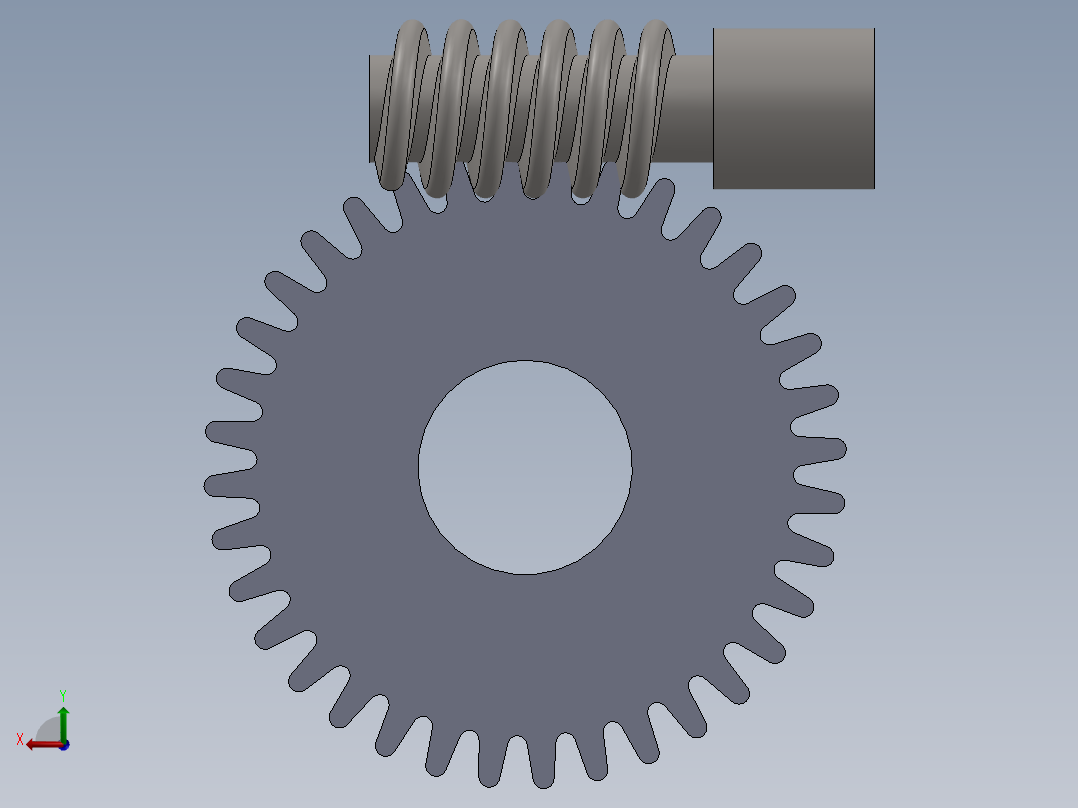 齿轮啮合 (140)后视图