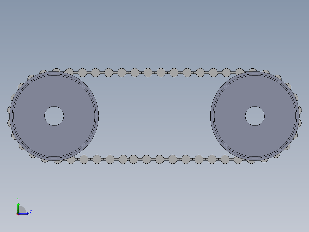履带加带轮加运动左视图