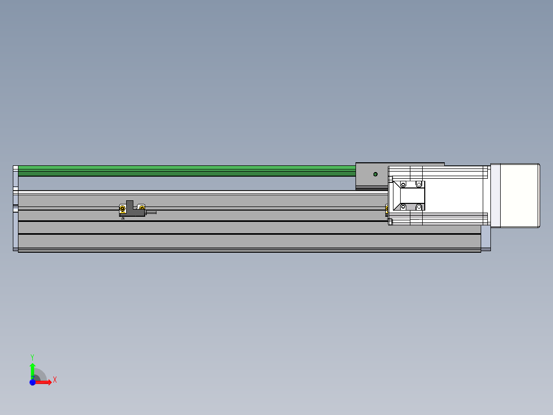 MTH丝杆半封闭模组MT100BS-BR-60前视图