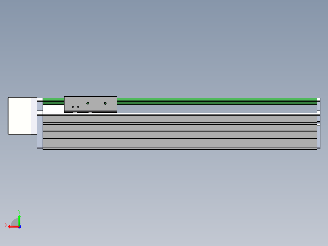 MTH丝杆半封闭模组MT100BS-BR-60后视图