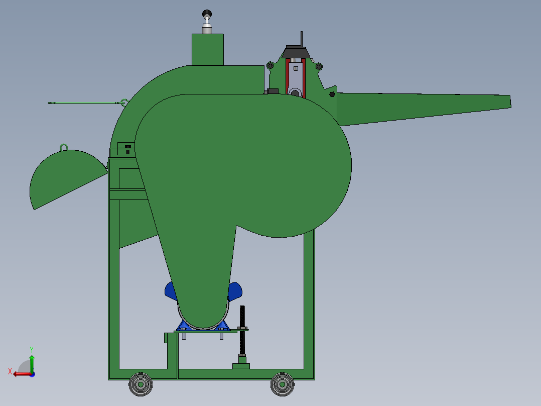 Chaff cutter后视图