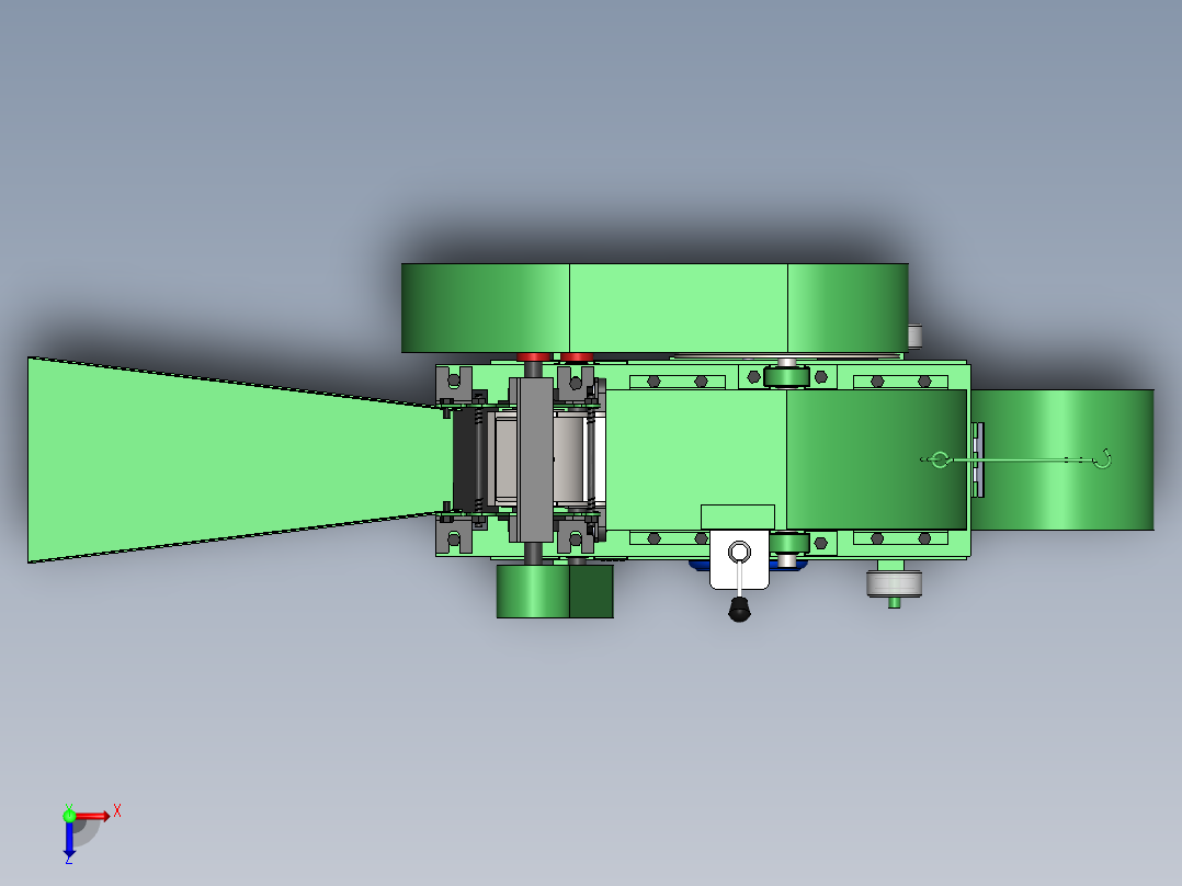 Chaff cutter俯视图