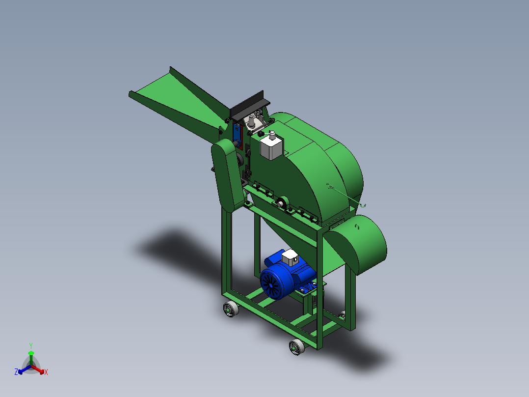 Chaff cutter正等轴测图