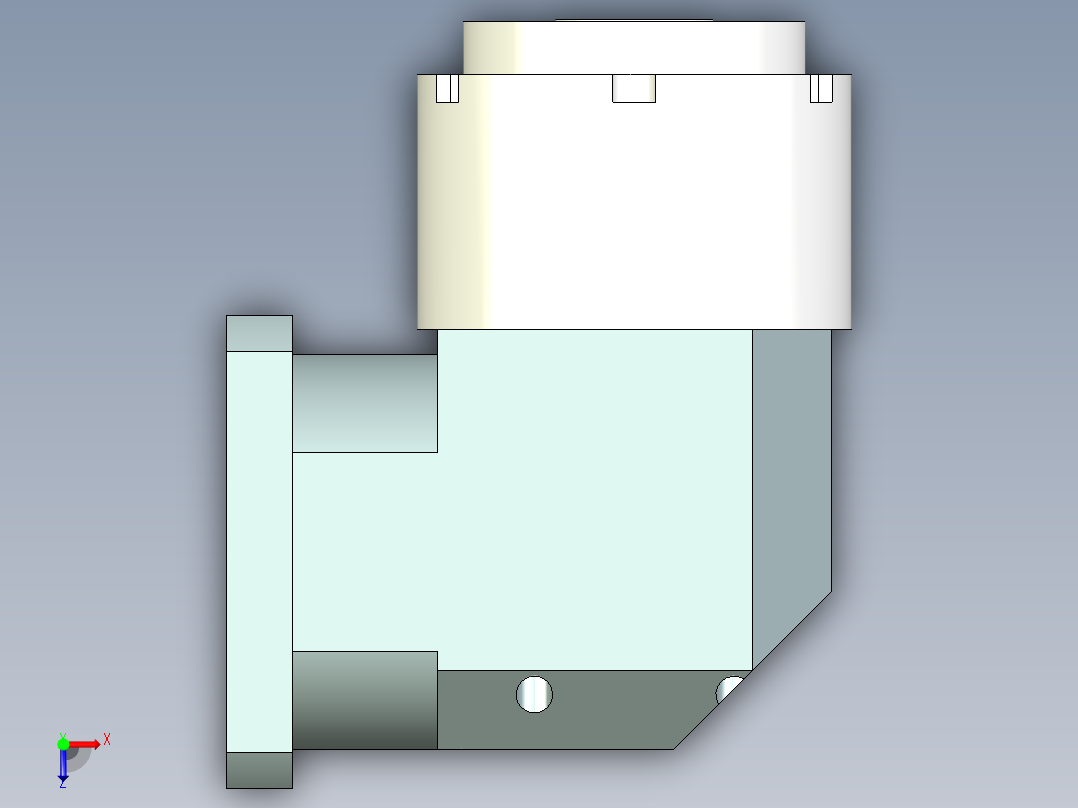 直齿孔ZPLE160-L1 35-114.3-200-M12.stp俯视图