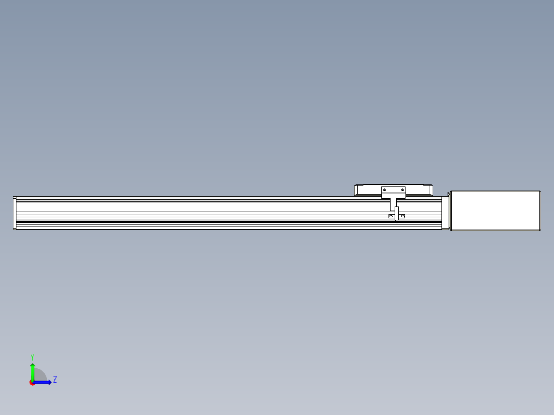 同步带全封闭直线模组TPA-HCB-105D-90-L500-ML-C-P20-N3左视图