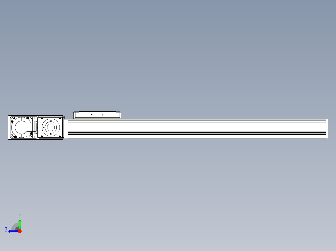 同步带全封闭直线模组TPA-HCB-105D-90-L500-ML-C-P20-N3右视图