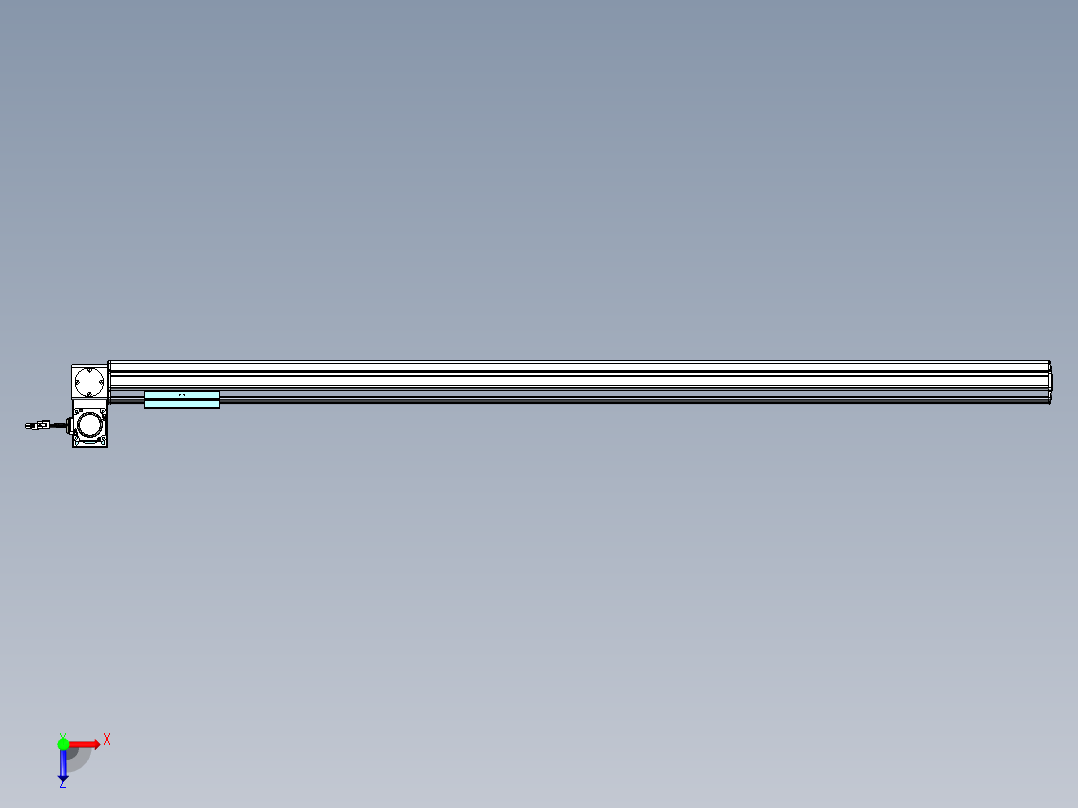 威洛博VBF同步带传动一般环境VBF14-L45-S1450-BLU-ZP40-C3俯视图