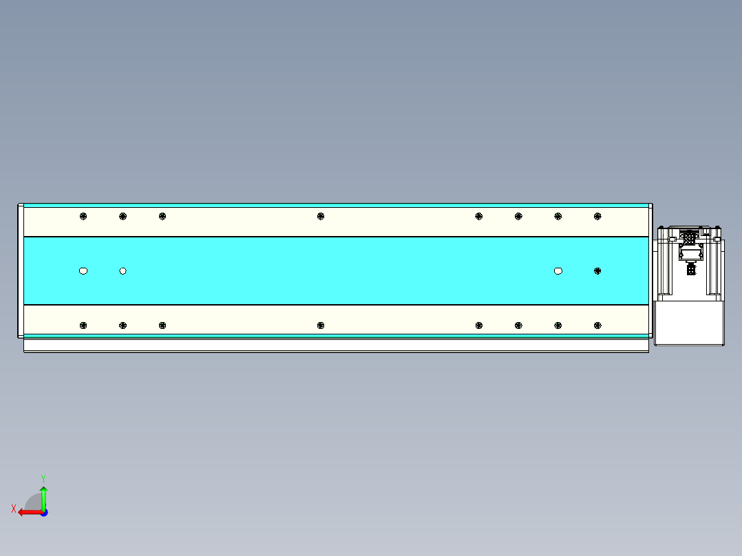 威洛博VBC同步带传动一无尘环境VBC17-L45-S500-BLD-ZP75-C3后视图