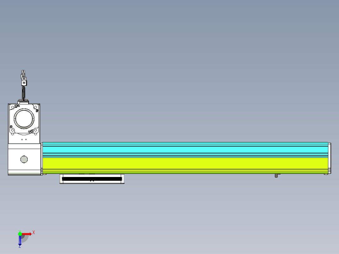 威洛博VBC同步带传动一无尘环境VBC17-L45-S500-BLD-ZP75-C3俯视图