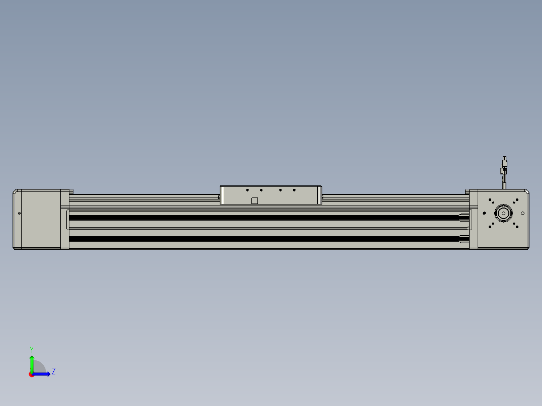 威洛博直线电机模组EB20-L224-S650-L-ZP75-MS3-5K左视图