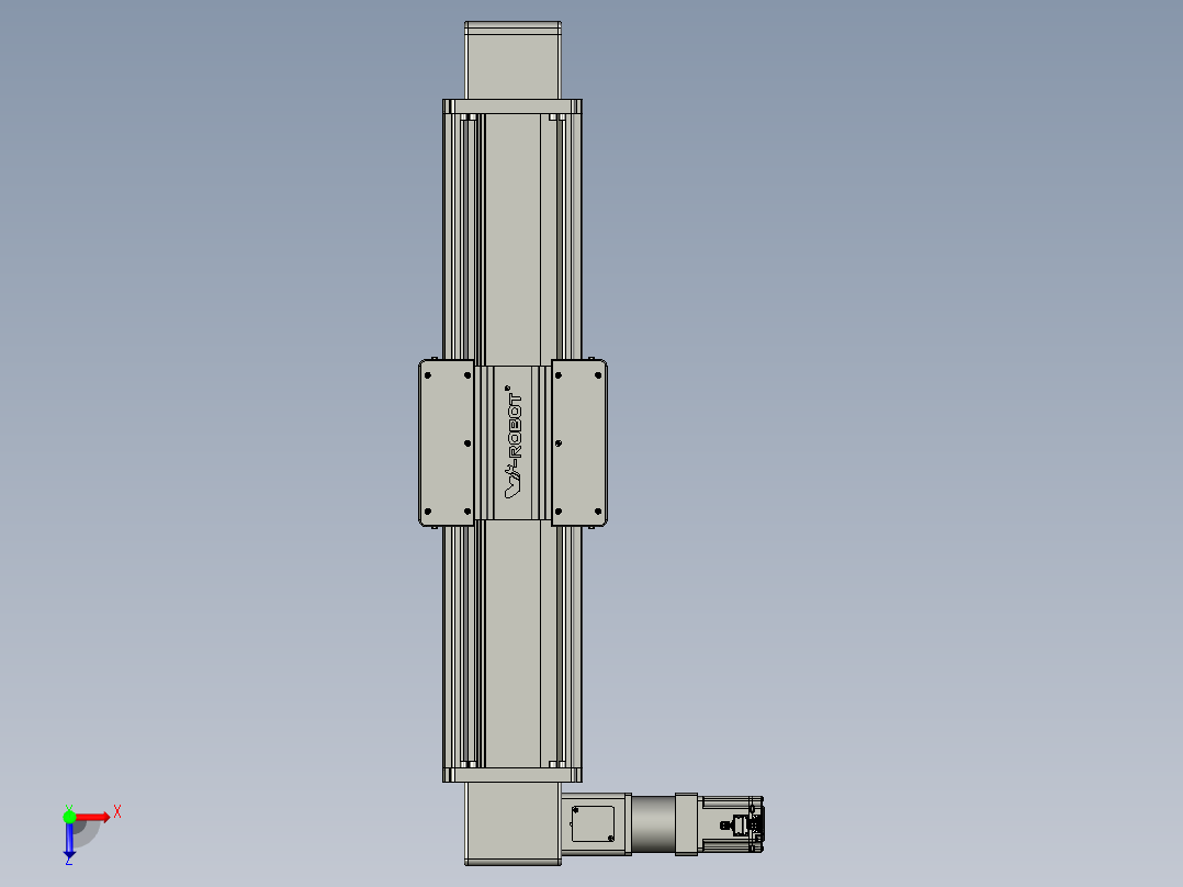 威洛博直线电机模组EB20-L224-S650-L-ZP75-MS3-5K俯视图