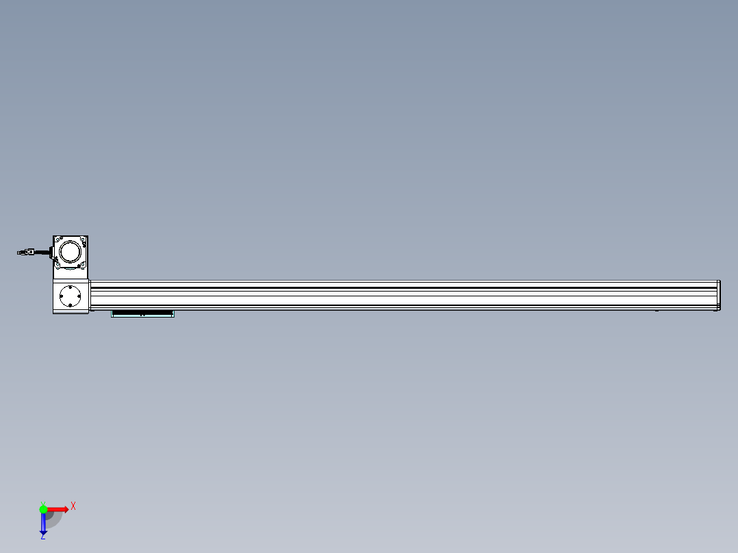 威洛博VBC同步带传动一无尘环境VBC14-L45-S1300-BLD-ZP75-C3俯视图