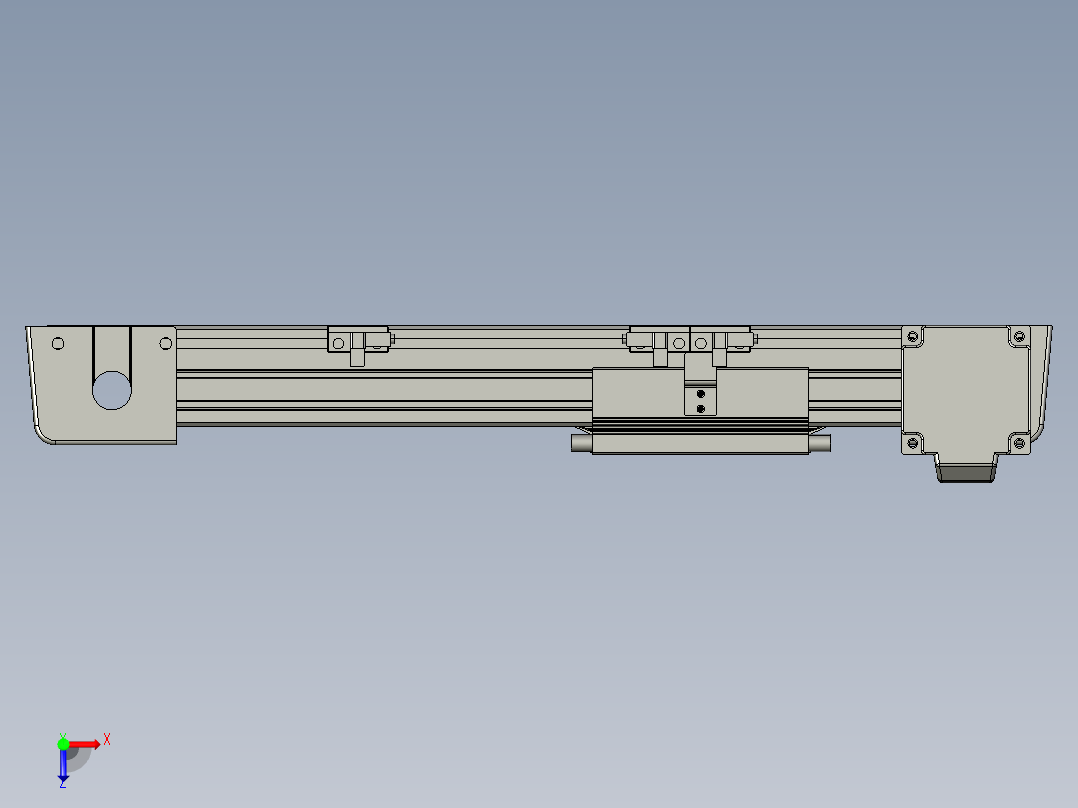 威洛博LB.GB同步带传动--欧规系列EBF5-L11-S150-BL-P20-C4俯视图