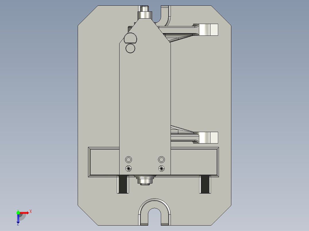 主离合器分离叉加工工艺规程及钻M10螺纹孔夹具设计【含三维proe】俯视图