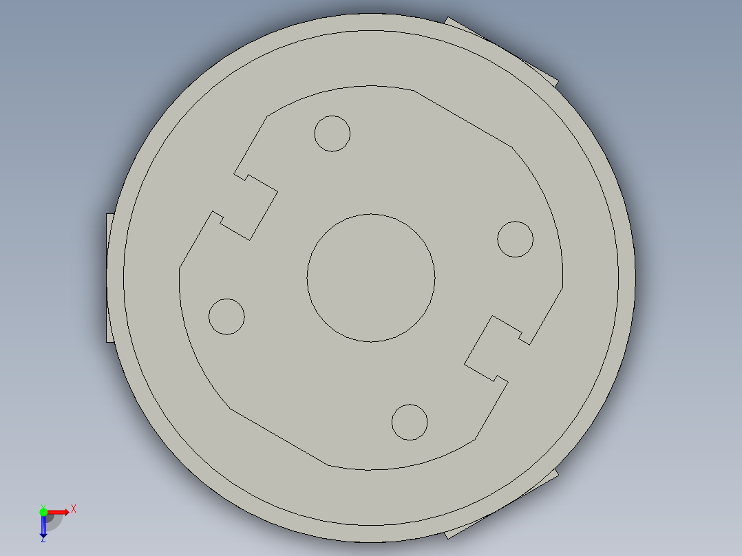 普通气爪PH02-25B俯视图