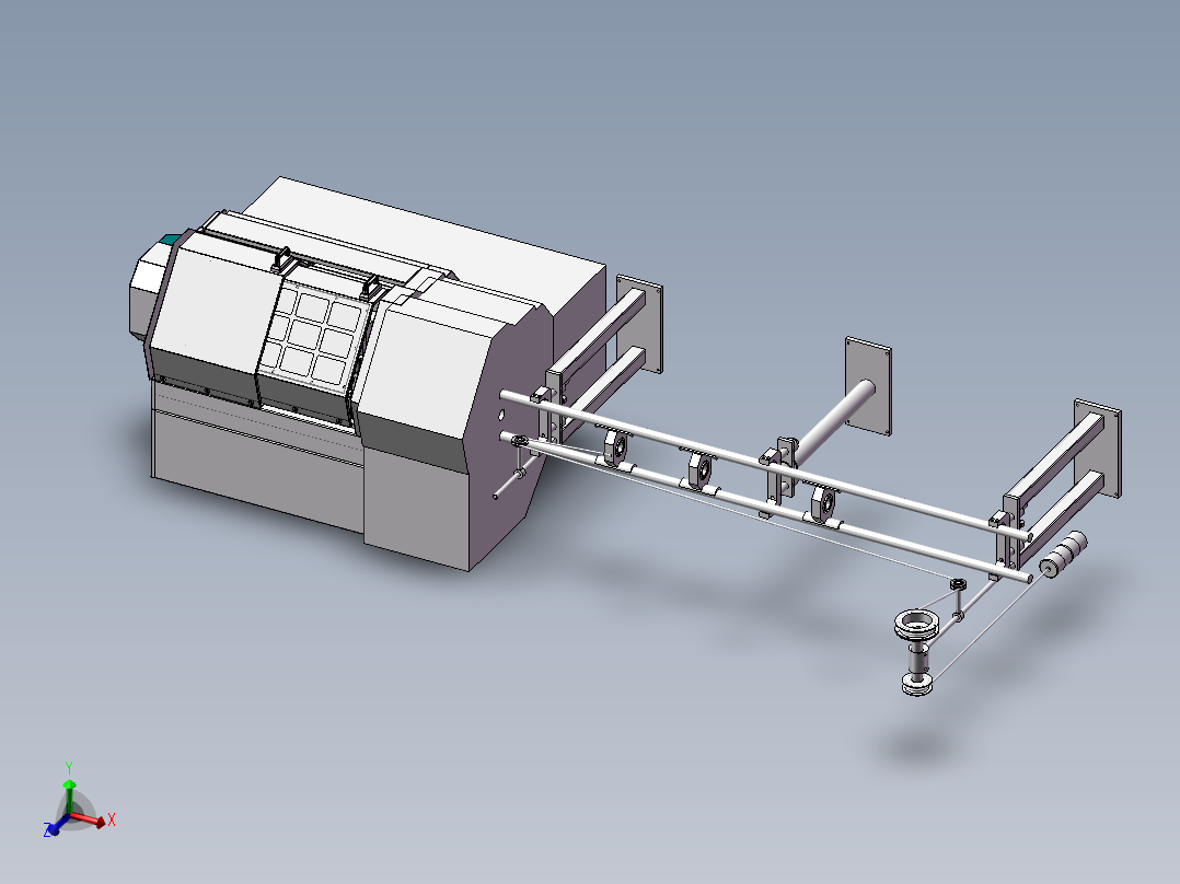 数控机床机械自动送料机