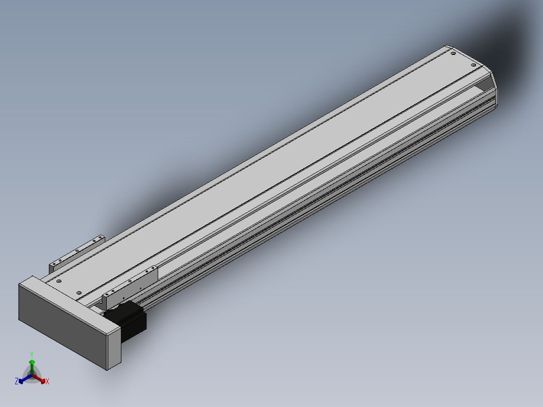 精密模组MY170-T10-950L-BL-P75B-C4-C正等轴测图