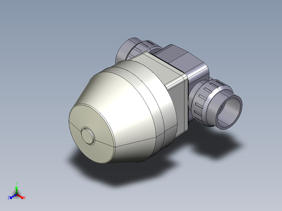 3DKMUIVCP NC 气动隔膜阀，常闭，女性联盟结束，公制系列PVC-U正等轴测图