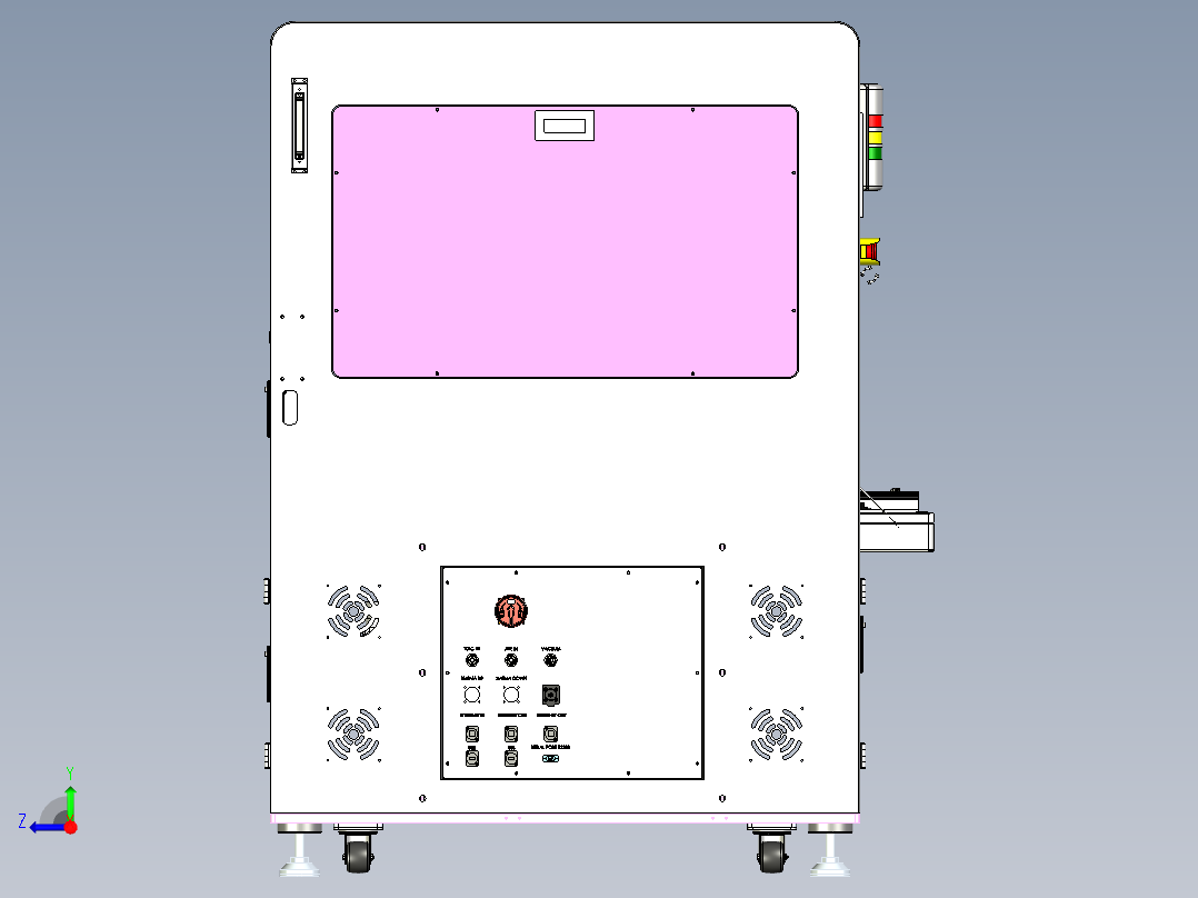 双工位锁螺丝机xt右视图