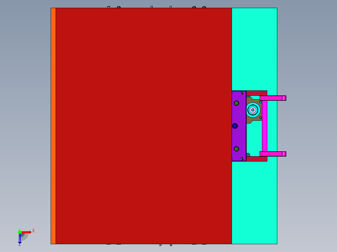 基本型多材料3D打印机俯视图