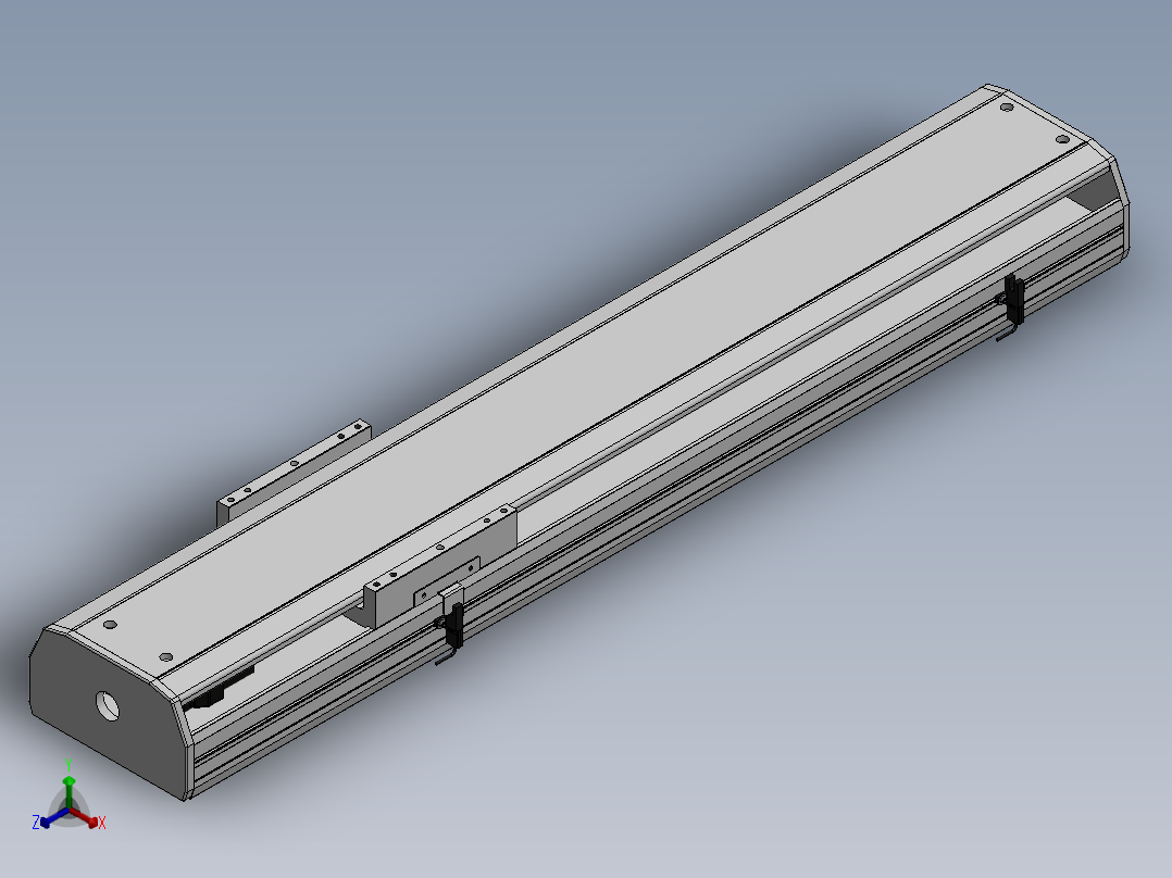 精密模组MY170-T10-600L-M-P40B-C4-C正等轴测图