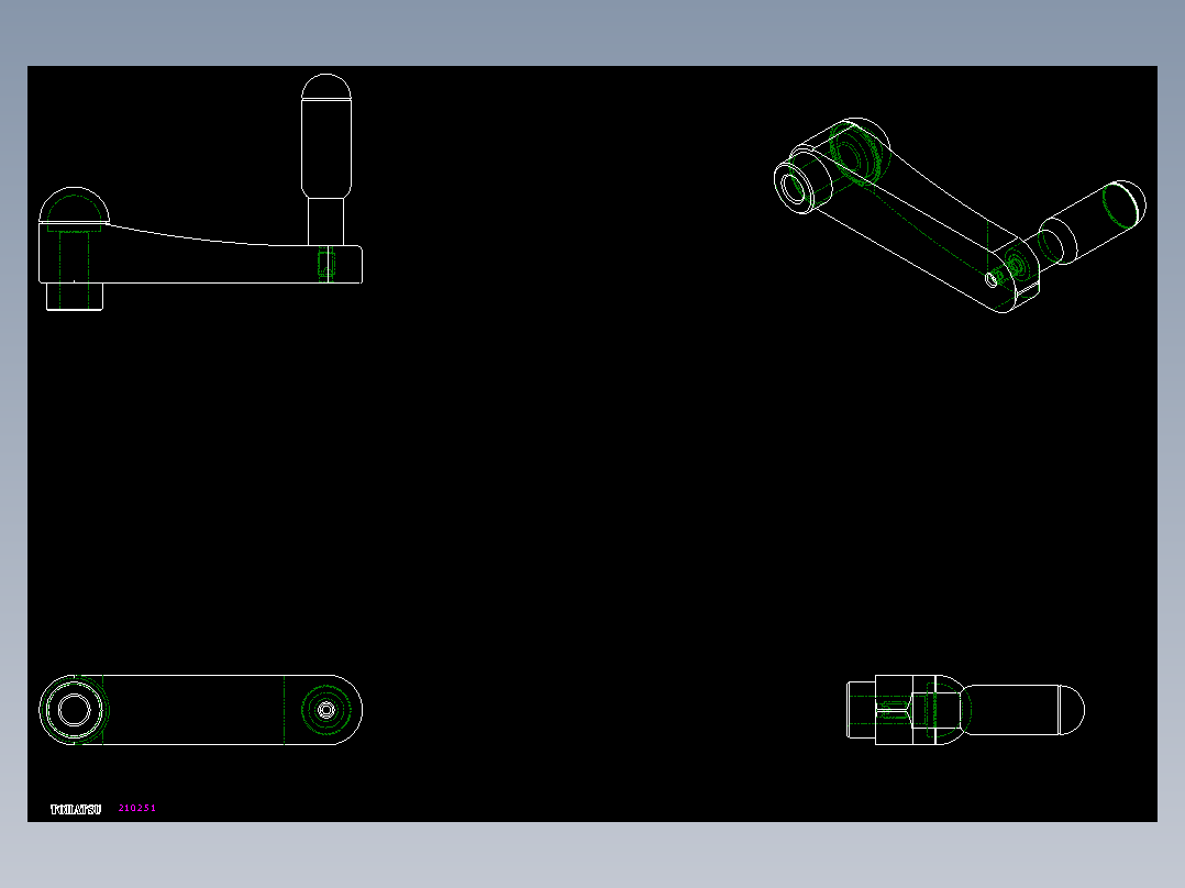 人體工學型把手EKH-2D多系列多零件图纸模型