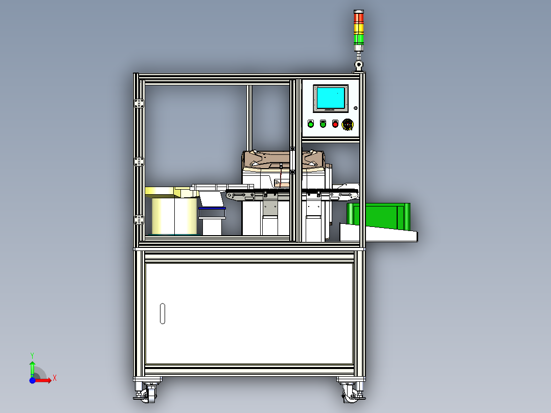 自动打码机前视图