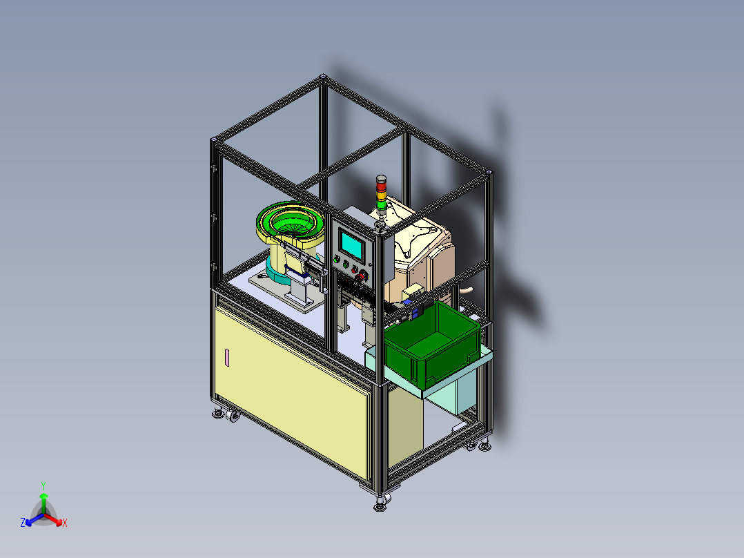 自动打码机正等轴测图