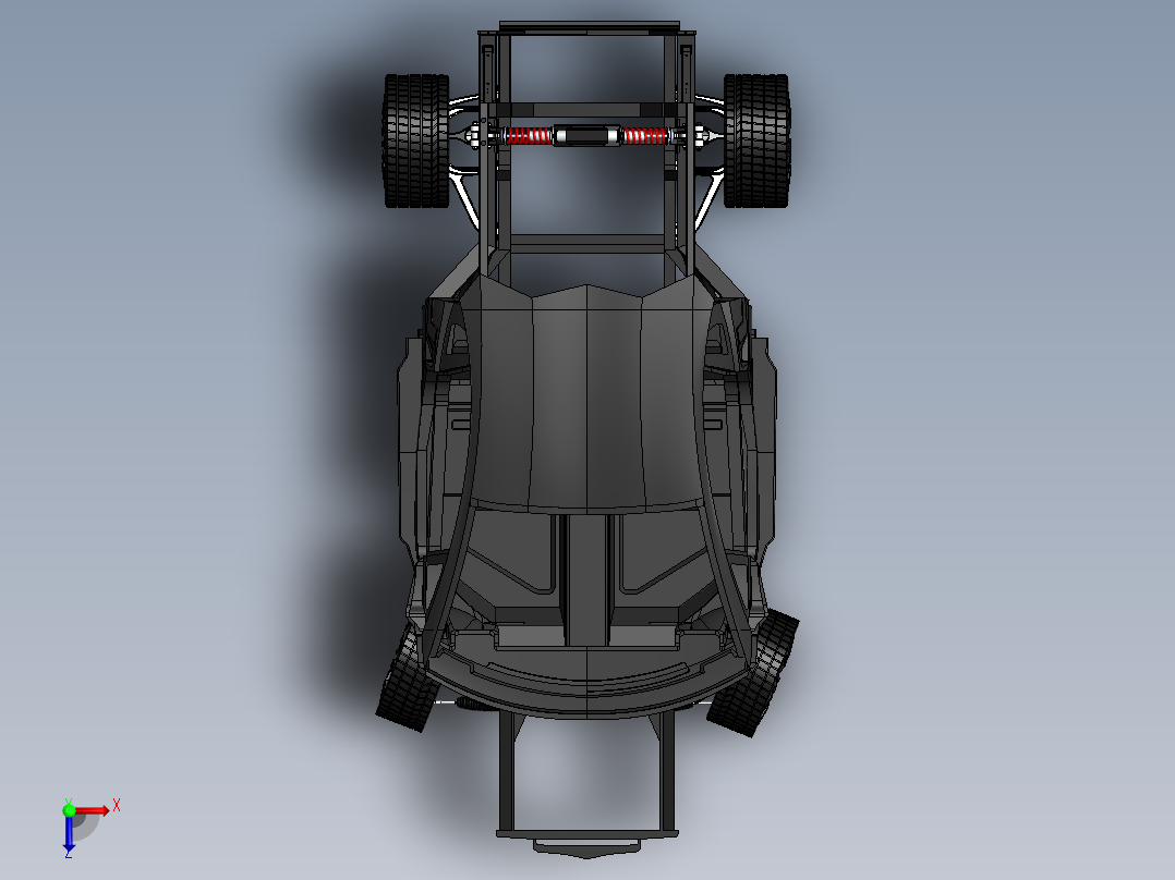 兰博基尼阿文塔多滚动底盘-sw俯视图