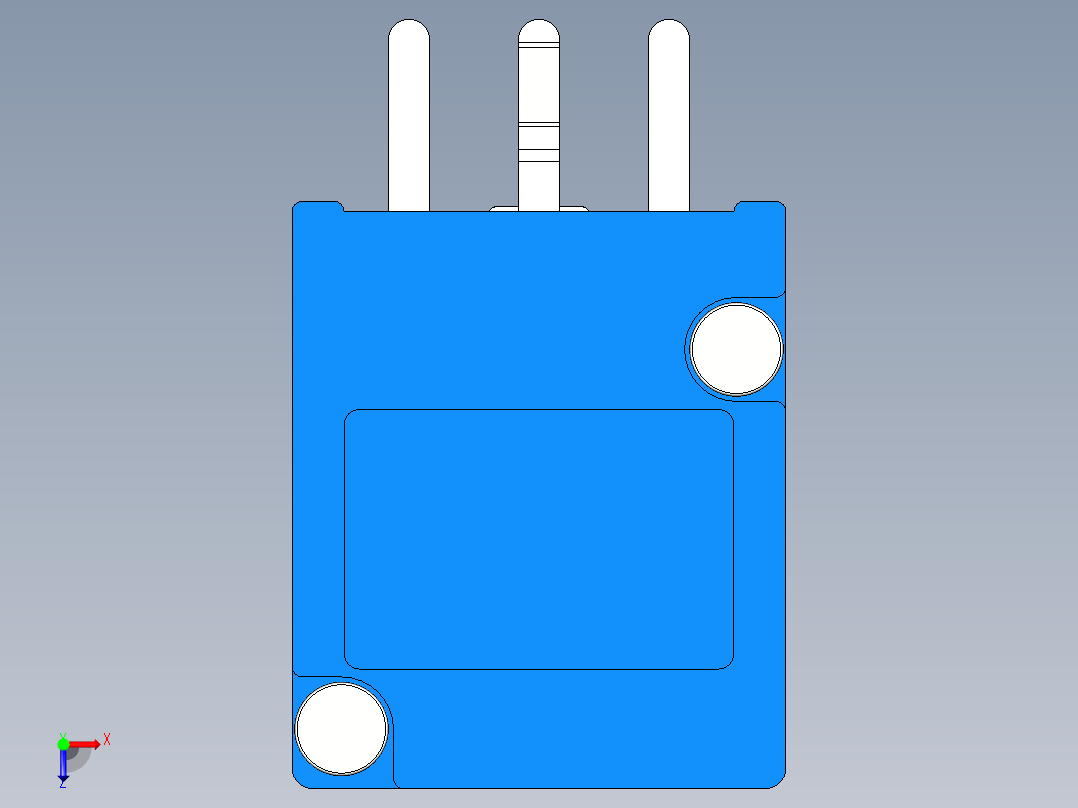 无源元件封装-PTD901-XX15K俯视图