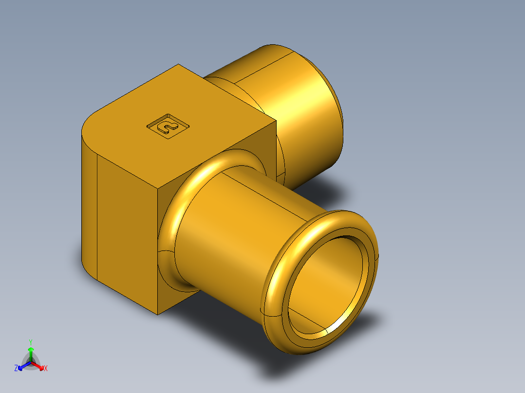 倒齿式工业管接头Beaded Hose Barb 90Deg Elbow Tube to Male Pipe 269HB-10-6正等轴测图