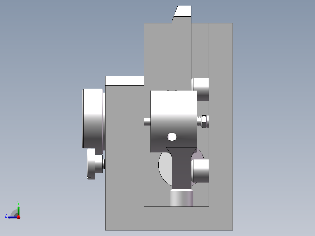 C1318自动车床手柄加工工艺及镗Φ16H7孔夹具设计【含三维SolidWorks】含钻套右视图