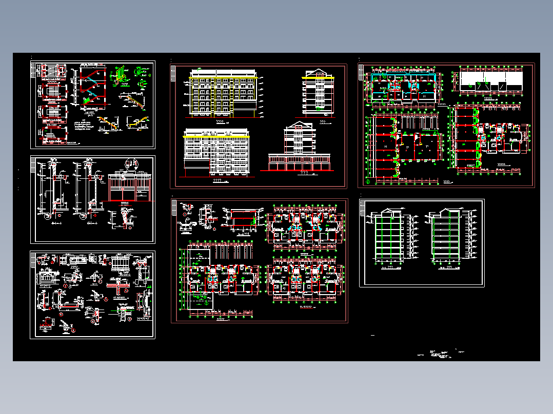 六层商住楼建筑图