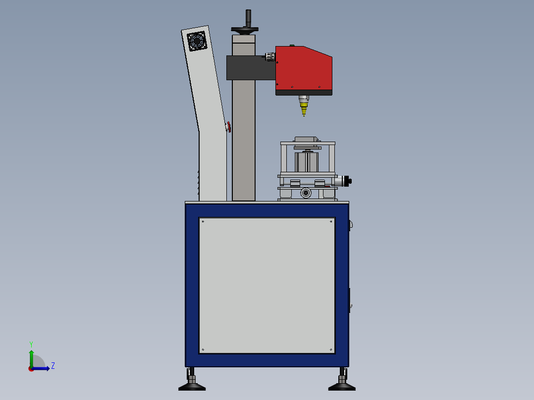 铭牌气动打标机sw16可编辑左视图