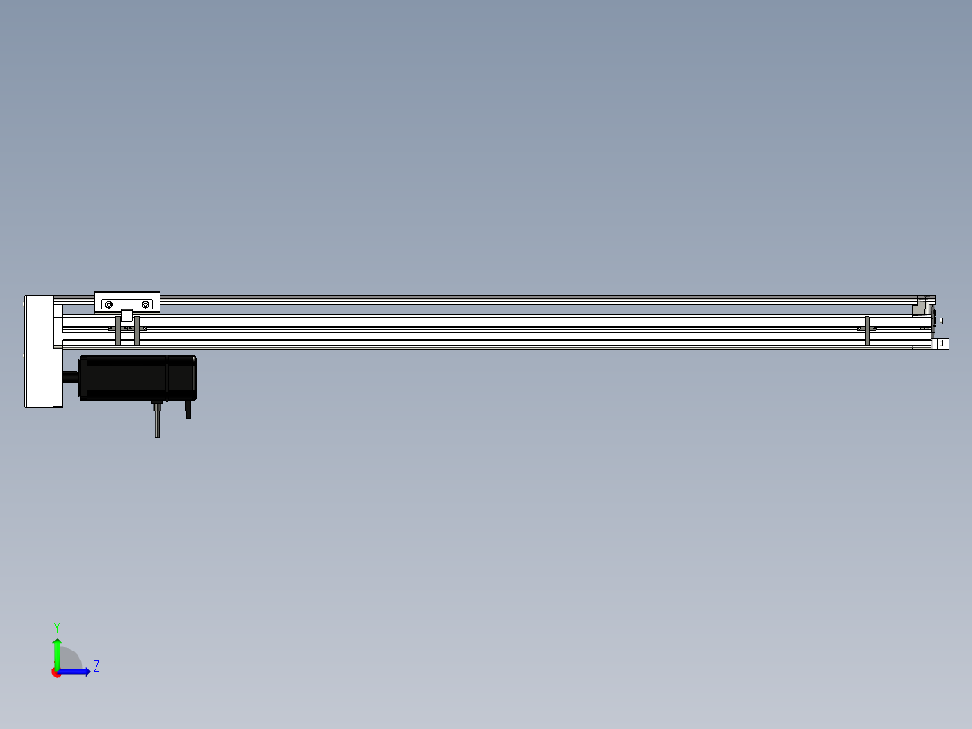 Toyo东佑达直线模组-ETH13-1050-BM-400W+煞車左视图