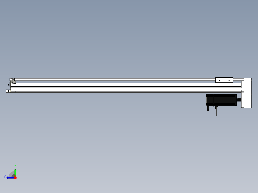 Toyo东佑达直线模组-ETH13-1050-BM-400W+煞車右视图