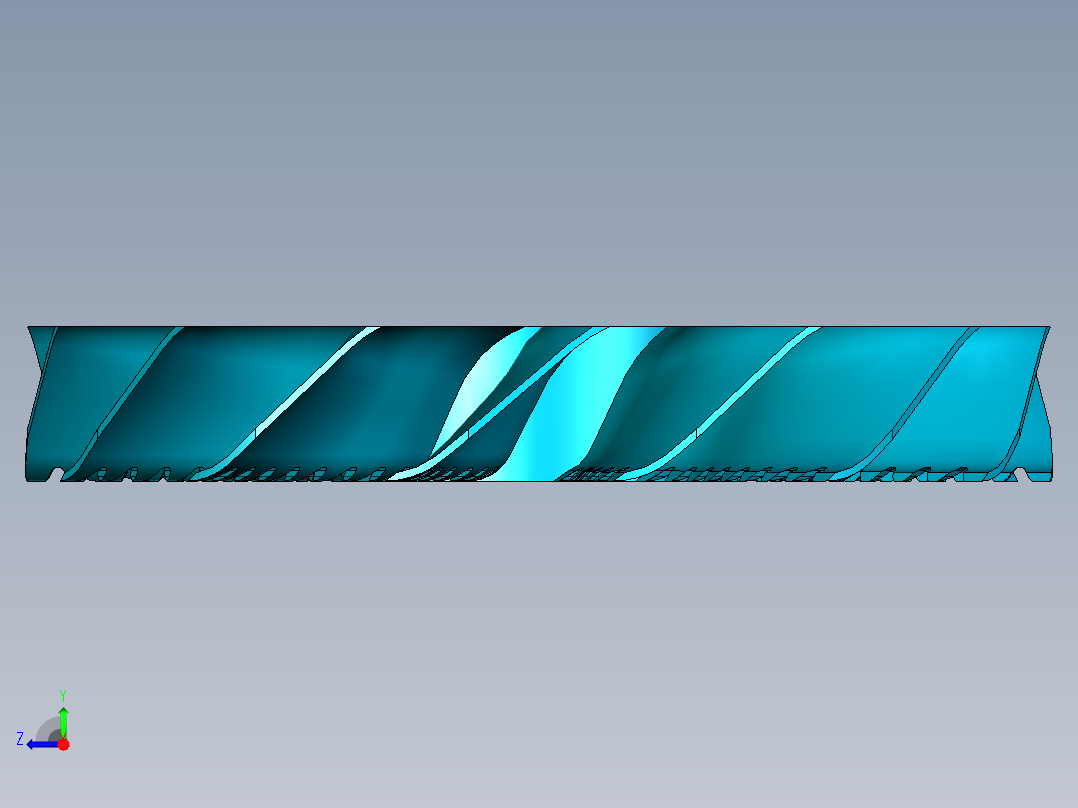 涡轮 叶片 涡扇 (8)右视图